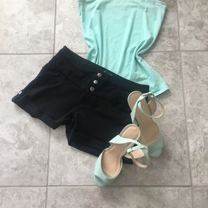 Dazzling sexy mint color heels